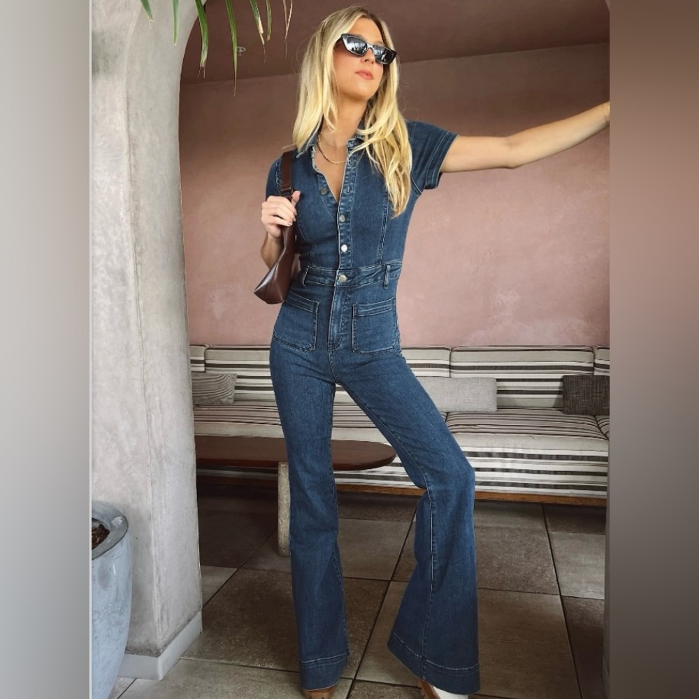 Show Me Your MuMu Denim Everhart Jumpsuit